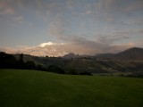 Cathkin Peak sunrise from Drakensberg Gardens